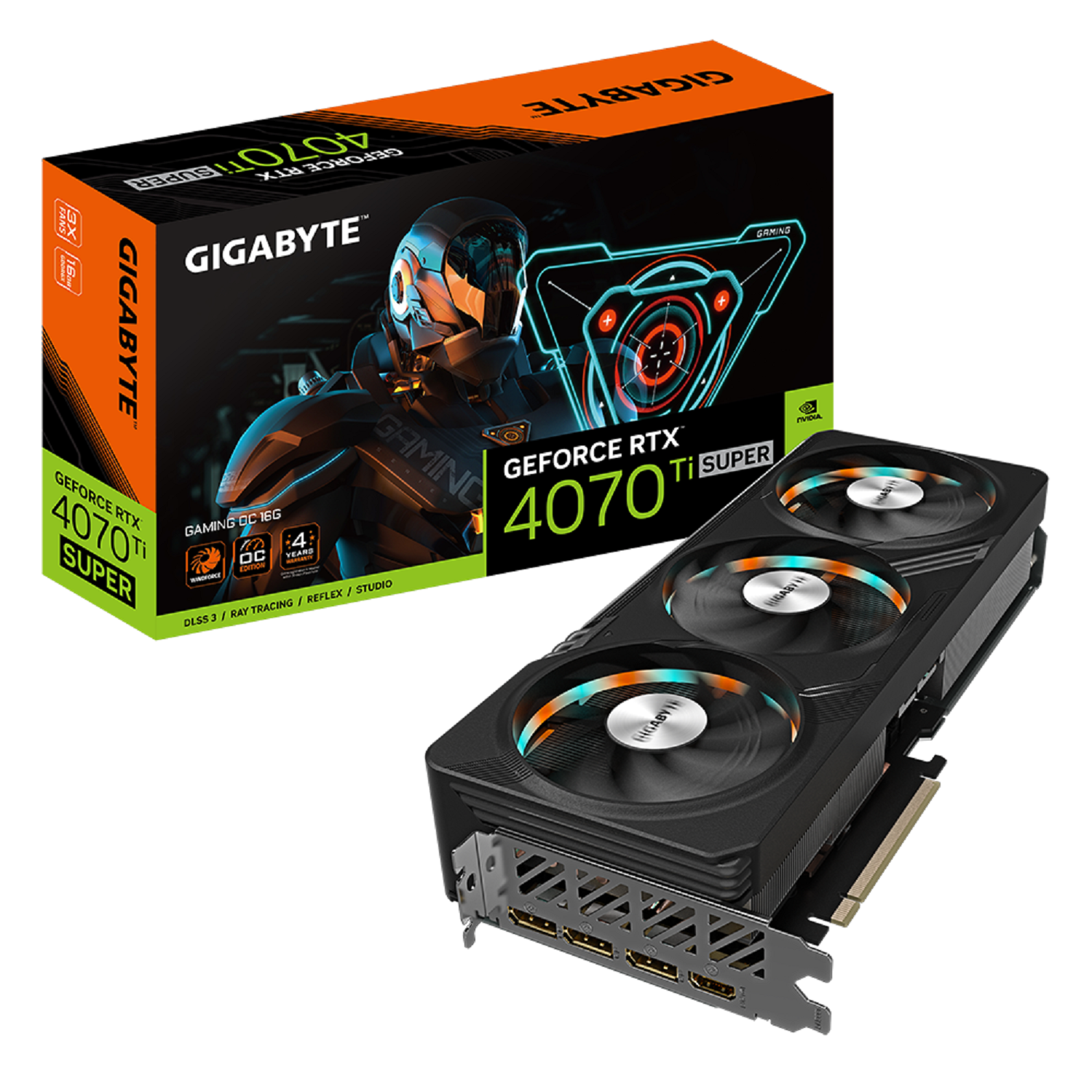 Gigabyte NVIDIA GeForce RTX 4070 Ti SUPER GAMING 16GB 2655MHz GDDR6X OC Graphics Card Laptops Direct